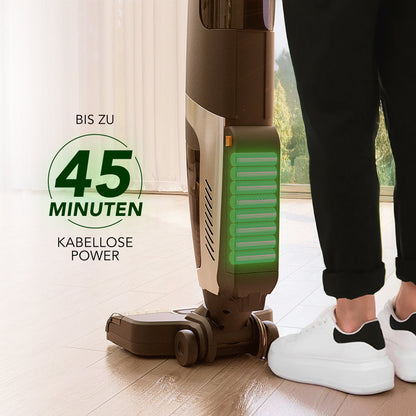 Bis zu 45 Minuten kabellose Power